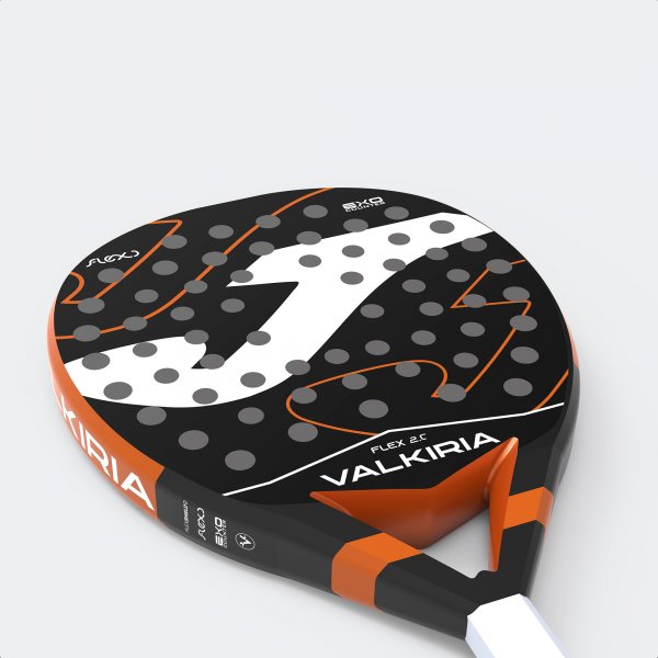 VALKIRIA FLEX PADDLE RACKET BLACK FLUOR ORANGE