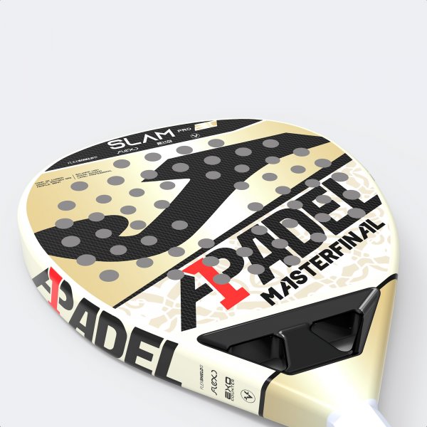 SLAM PRO PADDLE RACKET WHITE GOLD