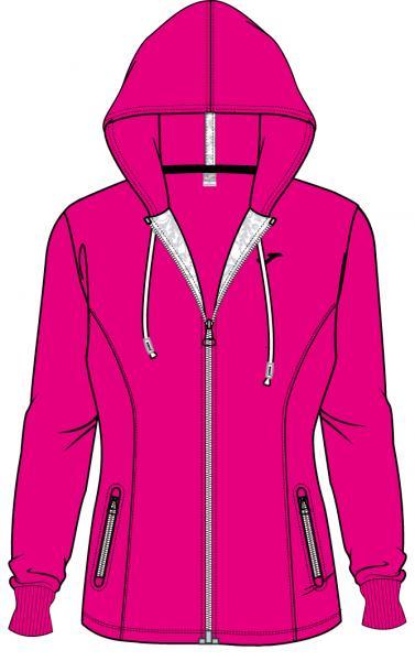 JACKET FUCSIA-BLACK WOMAN GYM