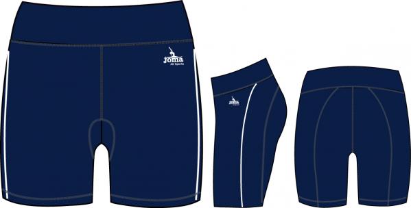 SHORT WOMAN GYM PANTS NAVY-WHITE