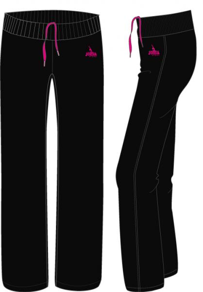 LONG PATN BLACK-FUCSIA WOMAN GYM