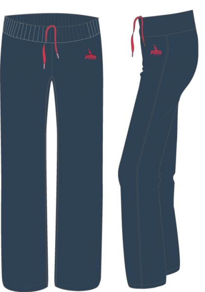 LONG PATN NAVY-RED WOMAN GYM