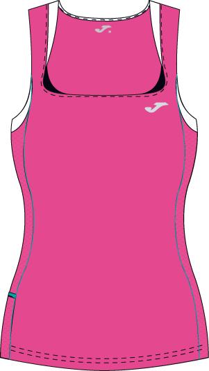 PILATES WOMAN PINK SLEEVELESS T-SHIRT