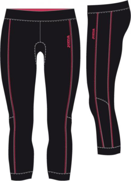 PILATES WOMAN BLACK ELASTIC PIRATE PANT