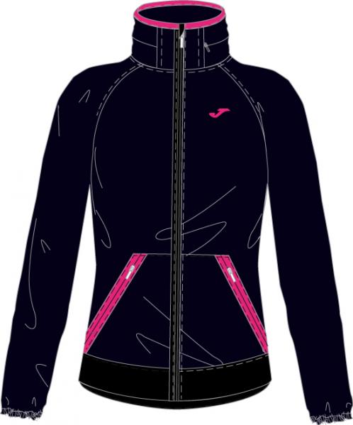 PILATES WOMAN BLACK RAINCOAT