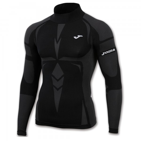 T-SHIRT BRAMA EMOTION BLACK WITH NECK L/S