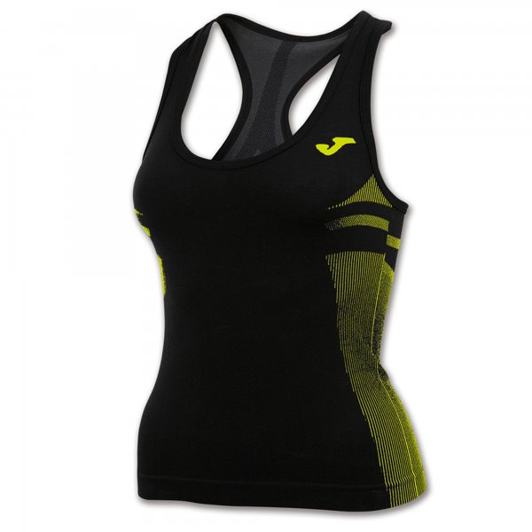 T-SHIRT SLEEVELESS BRAMA EMOTION BLACK-YELLOW