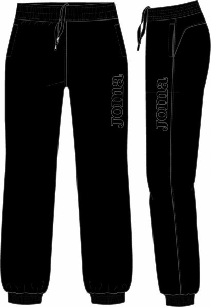 LONG PANTS RIB BLACK