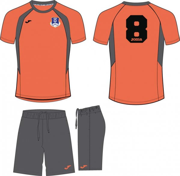 SET ORANGE-GREY S/S