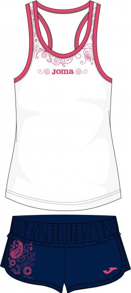 SET WHITE-NAVY SLEEVELESS GIRL