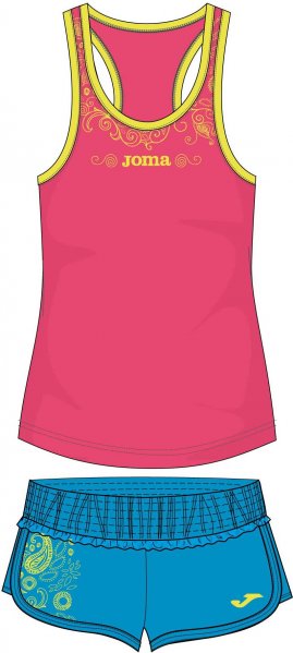 SET PINK-BLUE SLEEVELESS GIRL