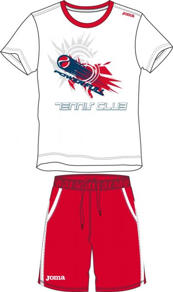 SET WHITE-RED S/S