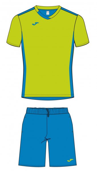 SET T-SHIRT + SHORT LIME-ROYAL S/S