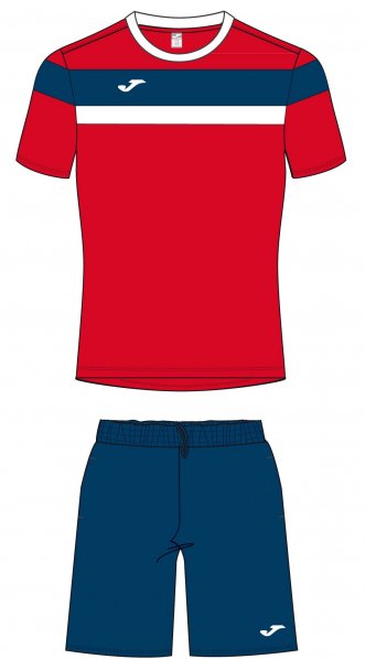 SET T-SHIRT + SHORT RED-NAVY S/S