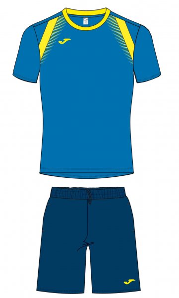 SET T-SHIRT + SHORT ROYAL-NAVY S/S