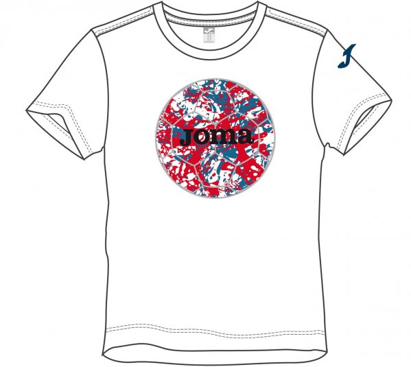 T-SHIRT JOMA BALL WHITE S/S