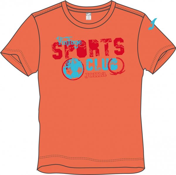 T-SHIRT SPORTS CLUB ORANGE S/S