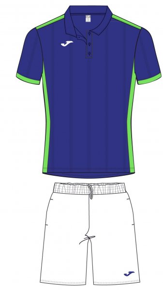 SET POLO T-SHIRT + SHORT ROYAL S/S