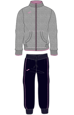 TRACKSUIT JACKET ZIPPER GREY