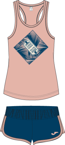 SET JUNIOR GIRL SALMON-NAVY
