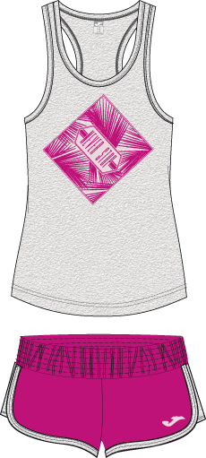 SET JUNIOR GIRL MELANGE-FUCHSIA