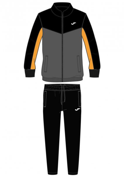 TRACKSUIT BLACK-GREY-ORANGE