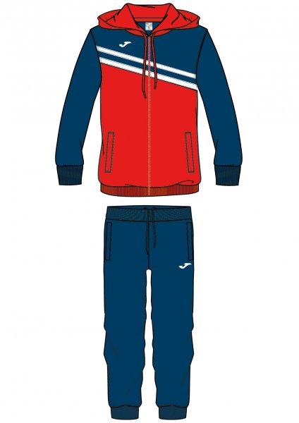 TRACKSUIT RED-DARK NAVY
