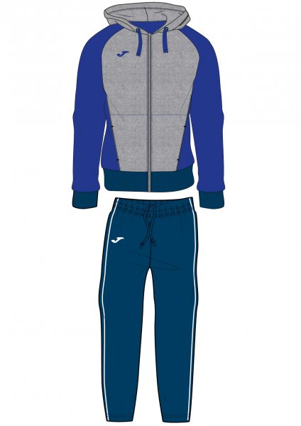 TRACKSUIT LIGHT MELANGE-ROYAL-DARK NAVY