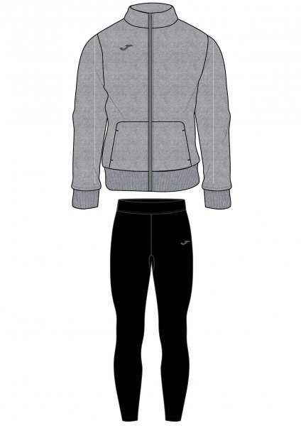 TRACKSUIT LIGHT MELANGE-BLACK