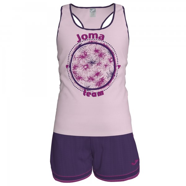 SET JUNIOR PINK-VIOLET SLEEVELESS SUMMER GIRL