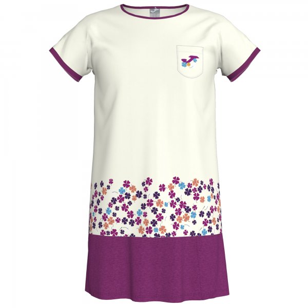 SET JUNIOR WHITE-FUCHSIA S/S SKIRT SUMMER GIRL