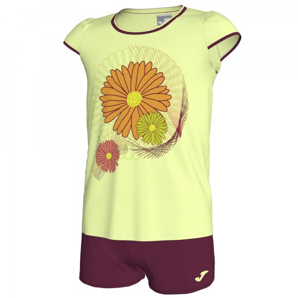 SET JUNIOR YELLOW-RUBI FLOWER SUMMER GIRL