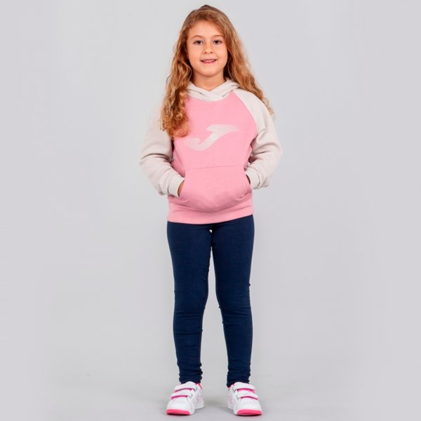 SARIA HOODED SWEATSHIRT PINK-LIGHT GRAY