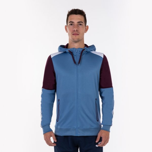 EOLO HOODED JACKET BLUE-BURGUNDY