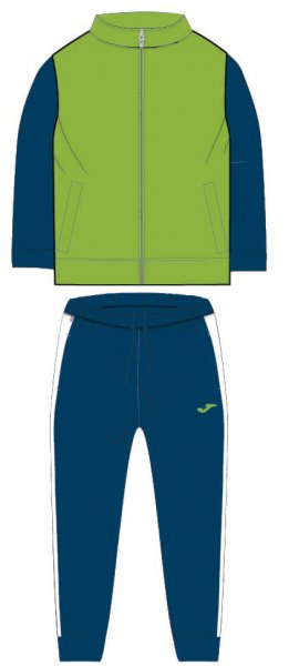 YAGO TRACKSUIT BOY FLUOR GREEN-DARK NAVY -BTS-