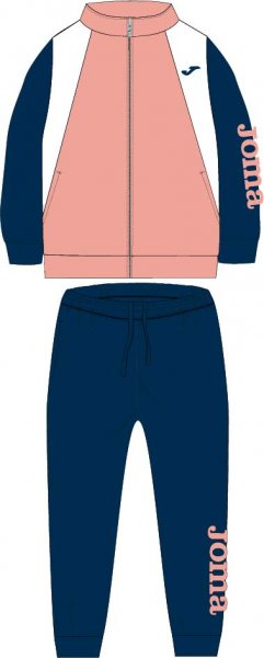 DALIA TRACKSUIT GIRL FLUOR SALMON-DARK NAVY -BTS-