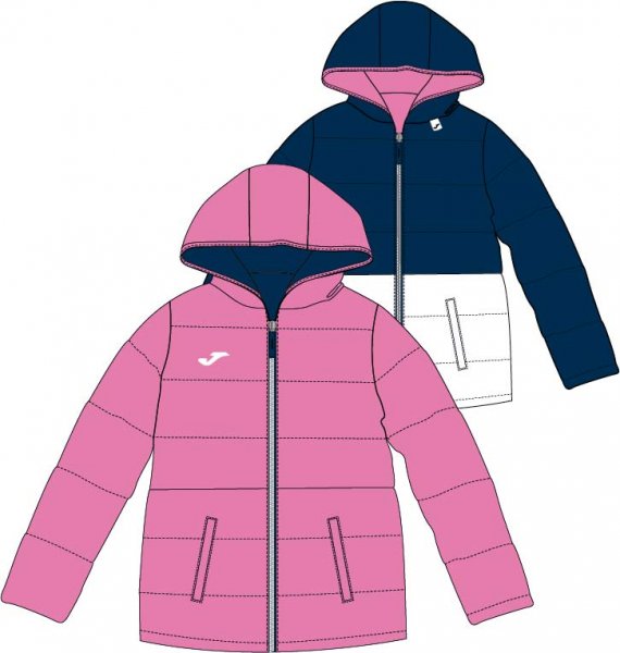 REVERSIBLE ANORAK FLUOR PINK-DARK NAVY -BTS-