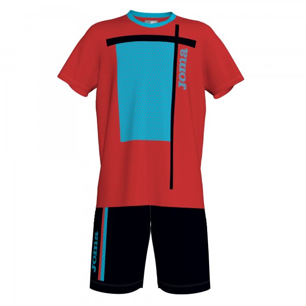 BERBES SET RED-BLACK S/S