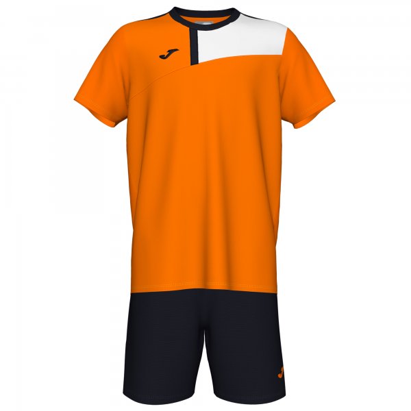 COLLE SET FLUOR ORANGE-BLACK S/S