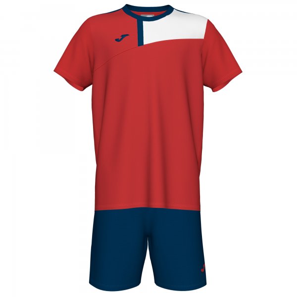 COLLE SET RED-DARK NAVY S/S