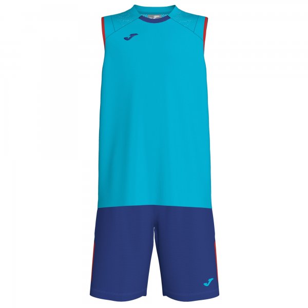 MENDIA SET FLUOR TURQUOISE-ROYAL SLEEVELESS