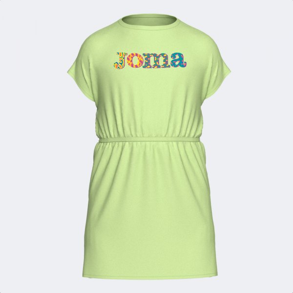 KIDS CAMP DRESS LIME