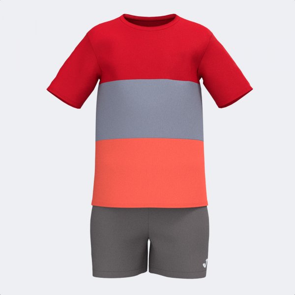 KIDS CAMP SET RED GREY