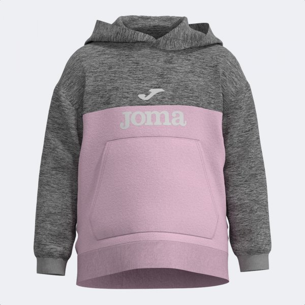 PARK HOODIE PINK MELANGE GREY