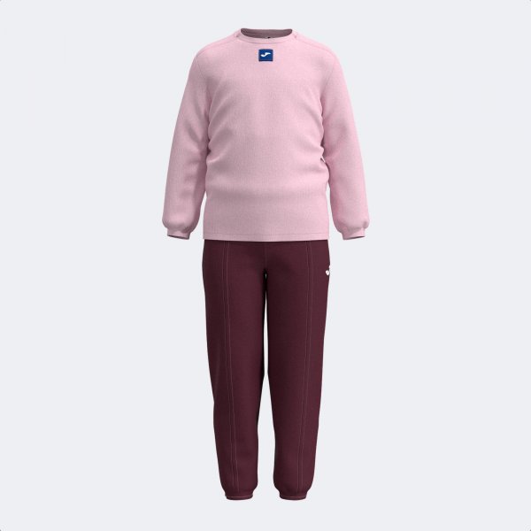 KIDS CAMP TRACKSUIT PINK BURGUNDY