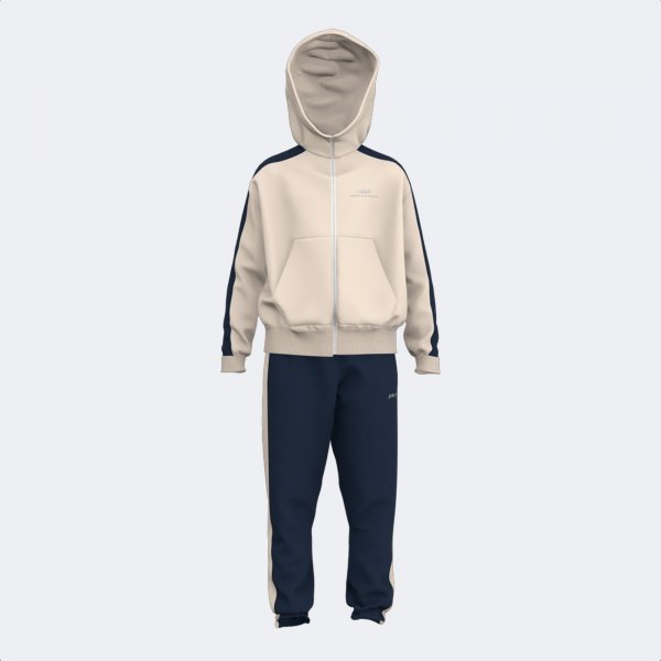 JOMA KIDS TRACKSUIT BEIGE NAVY BLUE