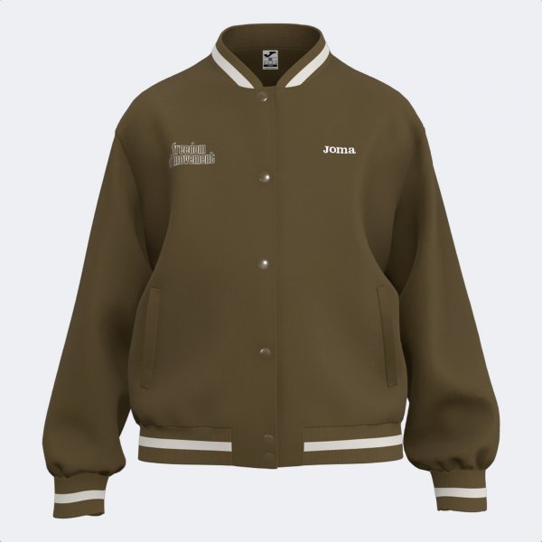 JOMA KIDS FULL ZIP SWEATSHIRT BROWN