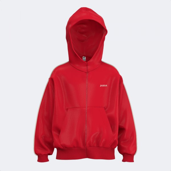 JOMA KIDS  ZIP-UP HOODIE RED