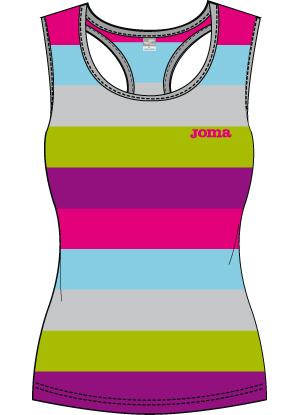 WOMAN GREY-PINK STRIPED SHIRT 