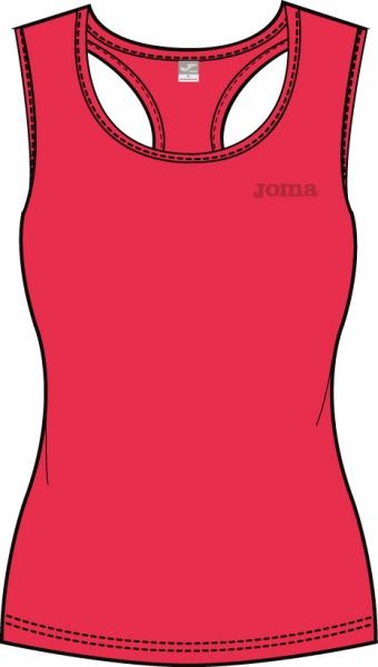 SLEEVELESS WOMAN GYM T-SHIRT RED